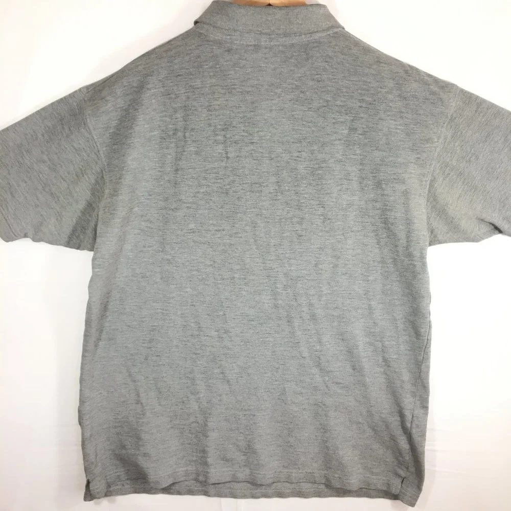 Disney Men's X-Large Gray Polo Short Sleeve Shirt Embroidered Mickey Mouse - Picture 4 of 8